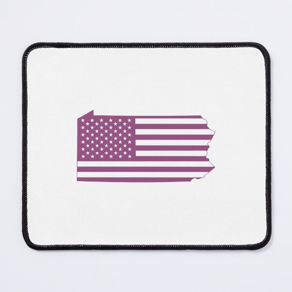Item preview, Pennsylvania USA Flag Silhouette – Stars and Stripes State Outline designed and sold by Paper Drip.