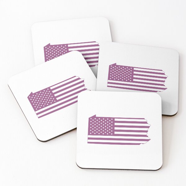 Item preview, Pennsylvania USA Flag Silhouette – Stars and Stripes State Outline designed and sold by Paper Drip.