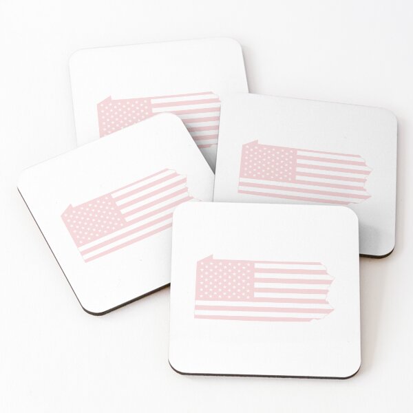 Item preview, Pennsylvania USA Flag Silhouette – Stars and Stripes State Outline designed and sold by Paper Drip.