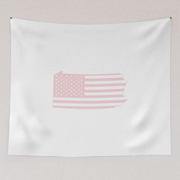 Item preview, Pennsylvania USA Flag Silhouette – Stars and Stripes State Outline designed and sold by Paper Drip.