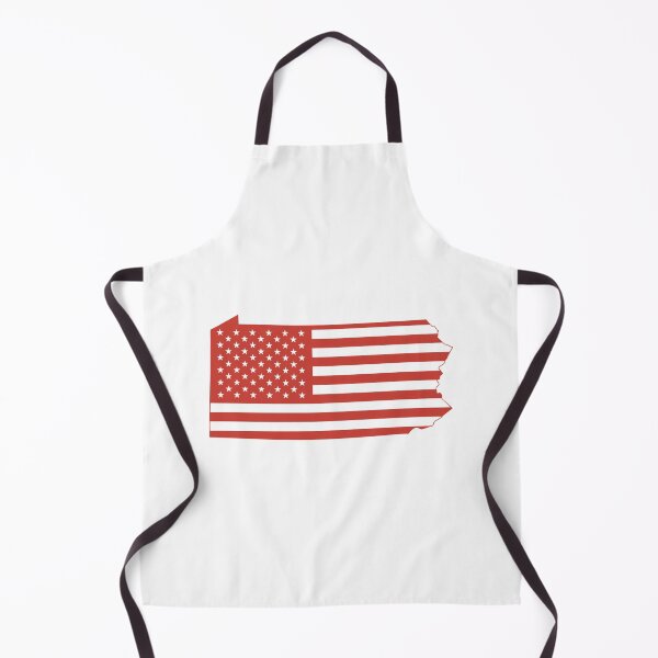 Item preview, Pennsylvania USA Flag Silhouette – Stars and Stripes State Outline designed and sold by Paper Drip.