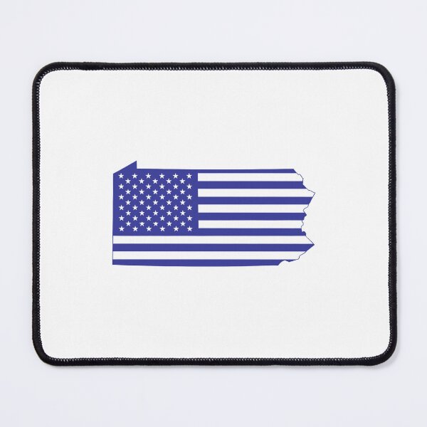 Item preview, Pennsylvania USA Flag Silhouette – Stars and Stripes State Outline designed and sold by Paper Drip.