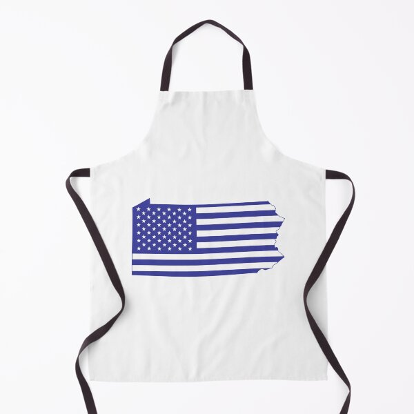 Item preview, Pennsylvania USA Flag Silhouette – Stars and Stripes State Outline designed and sold by Paper Drip.