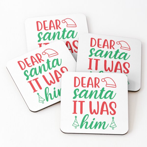 Item preview, Dear Santa It Was Him - Funny Sibling Blame Christmas Slogan designed and sold by FuzionRaptor.