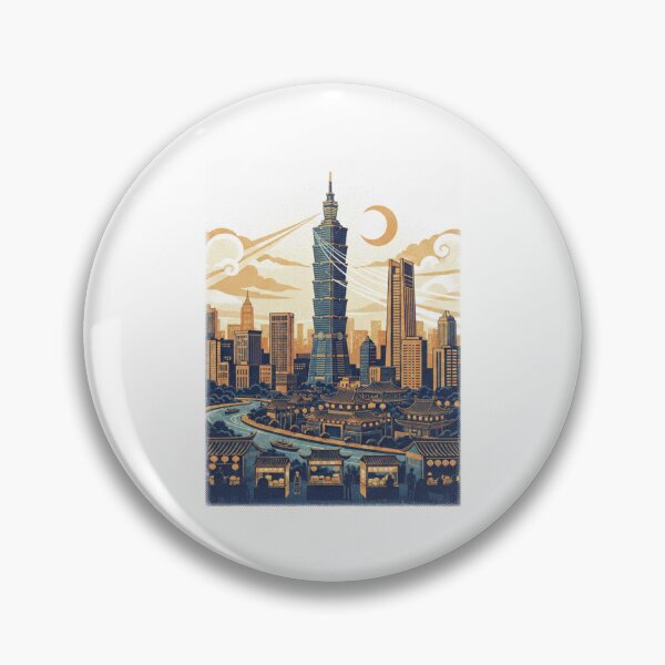 Item preview, Taipei City - Taiwan (Country Collection) designed and sold by HeartbeatPrint.