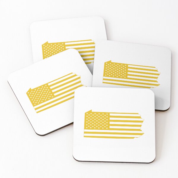 Item preview, Pennsylvania USA Flag Silhouette – Stars and Stripes State Outline designed and sold by Paper Drip.