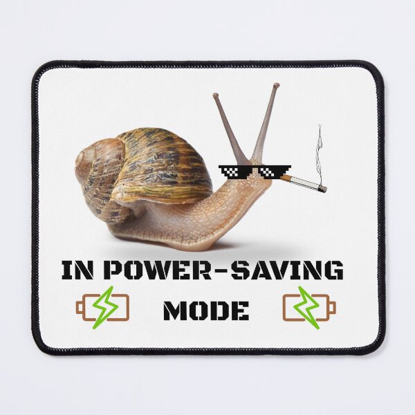 Item preview, Snail power saving mode designed and sold by TrisselShop.