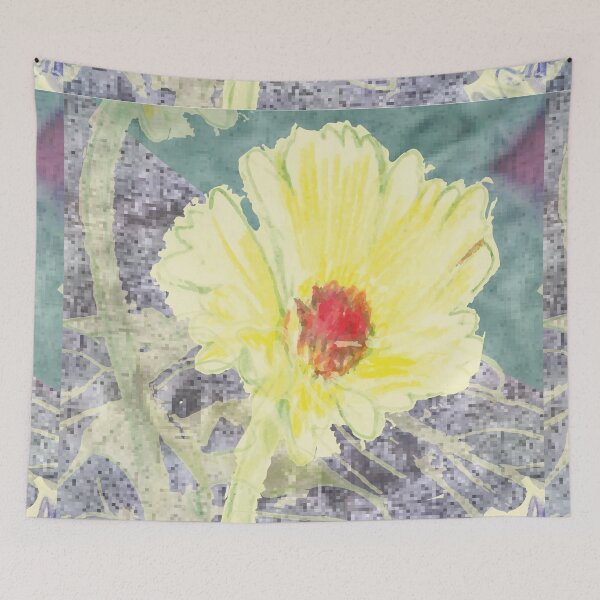 Item preview, Pixelated Floral designed and sold by Tiber Valley Design.