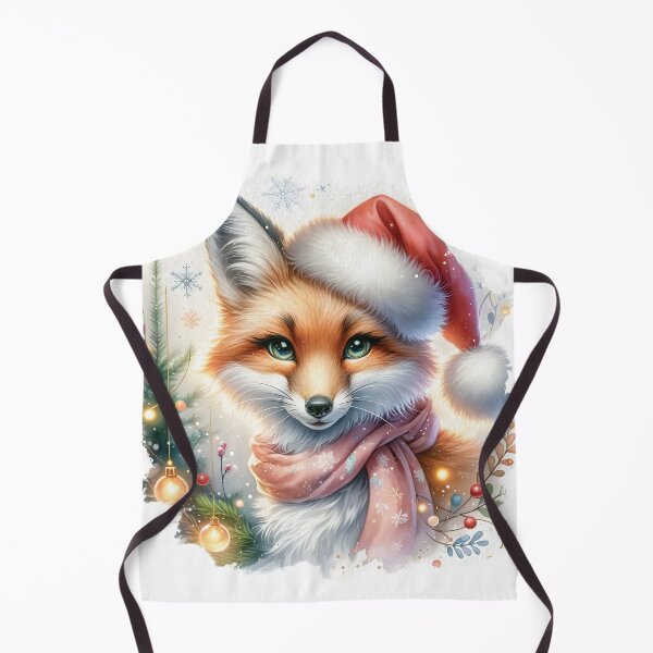 Aperçu de l'œuvre Fox vous souhaite un joyeux Noël créée et vendue par Eclectic Monkey.