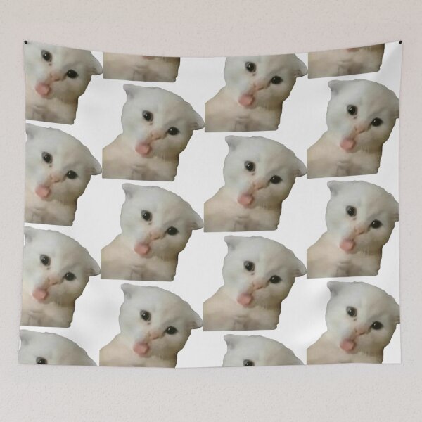 Item preview, silly tongue out cat designed and sold by catmemes4u.