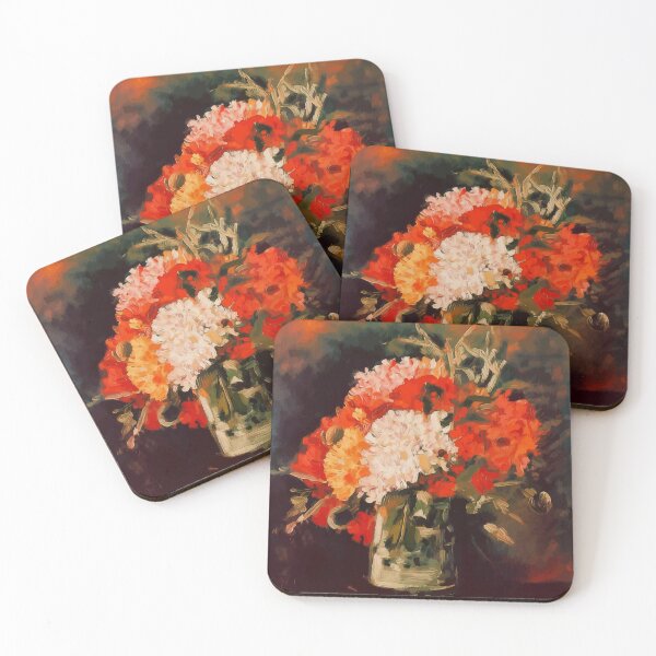 Item preview, Van Gogh Vase with Carnations  designed and sold by Vicky Brago-Mitchell®.