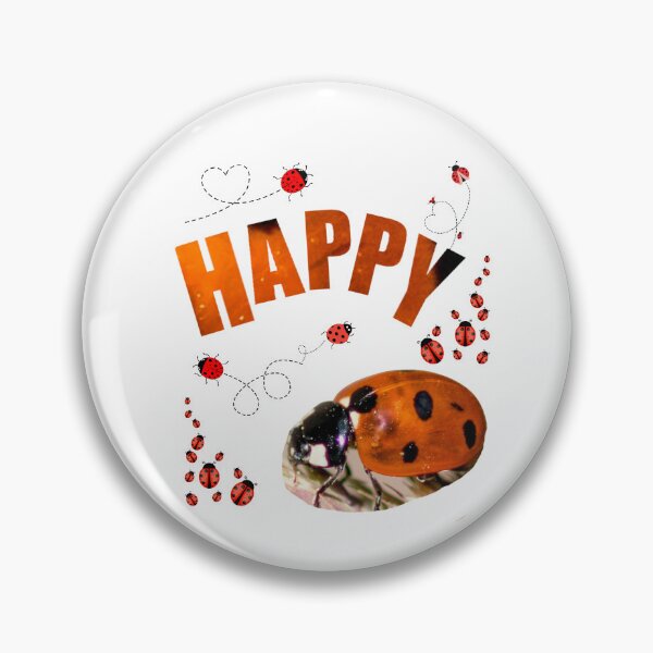 Item preview, Happy – Ladybug Lucky Design designed and sold by Katja LebenFreude.