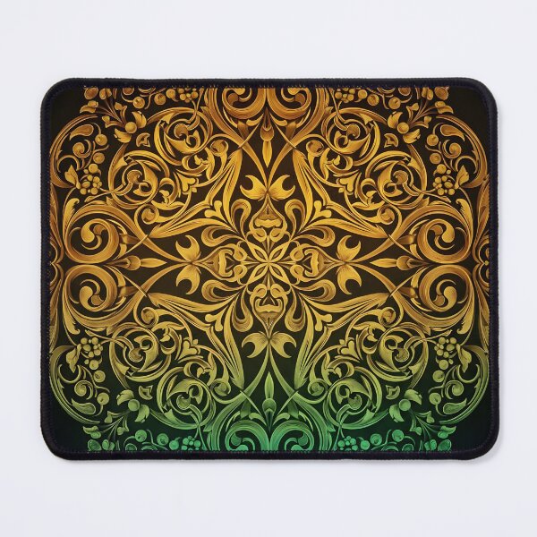 Item preview, Flourishes In Gold And Green designed and sold by Lisamariesumner.