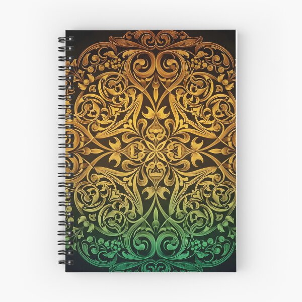 Item preview, Flourishes In Gold And Green designed and sold by Lisamariesumner.