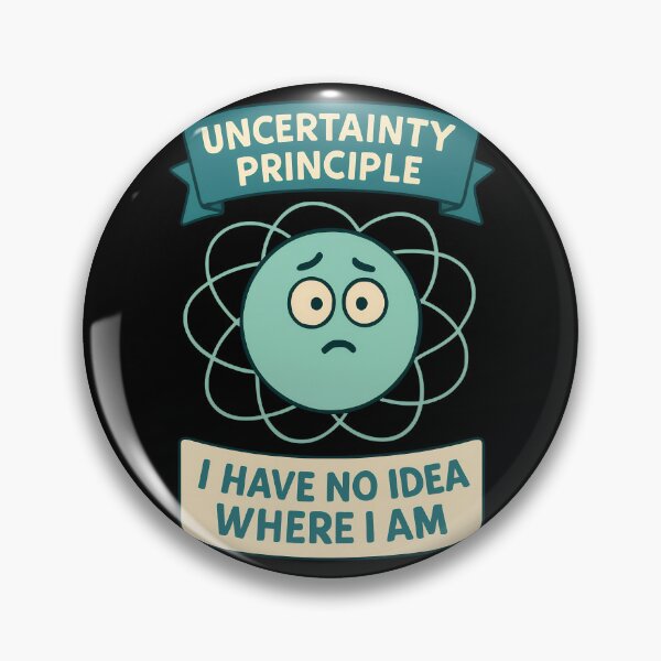 Item preview, Uncertainty Principle Confused Particle Cartoon Design designed and sold by TeeTimeTreasure.