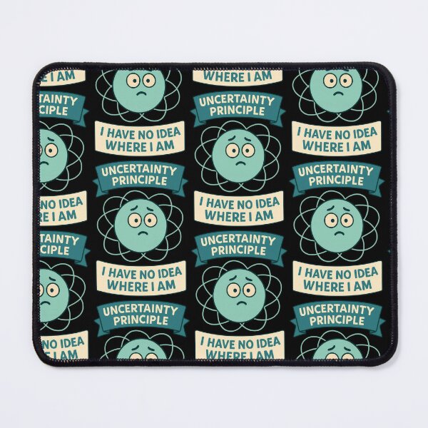 Item preview, Uncertainty Principle Confused Particle Cartoon Design designed and sold by TeeTimeTreasure.