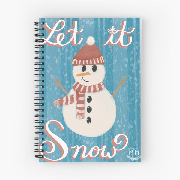 Item preview, "Let it Snow" Snowman Illustration designed and sold by designsbyklm.