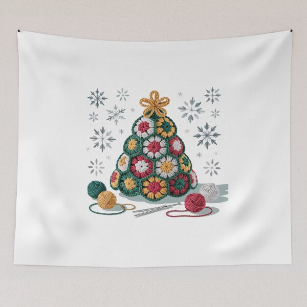 Item preview, crochet christams tree designed and sold by jkrphoto.