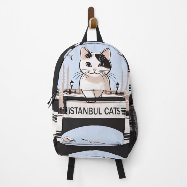 Item preview, Istanbul Cats – Cute Cat Walking on Galata Bridge Illustration designed and sold by Ascend777.