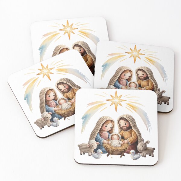Item preview, Crochet Nativity Scene  designed and sold by jkrphoto.
