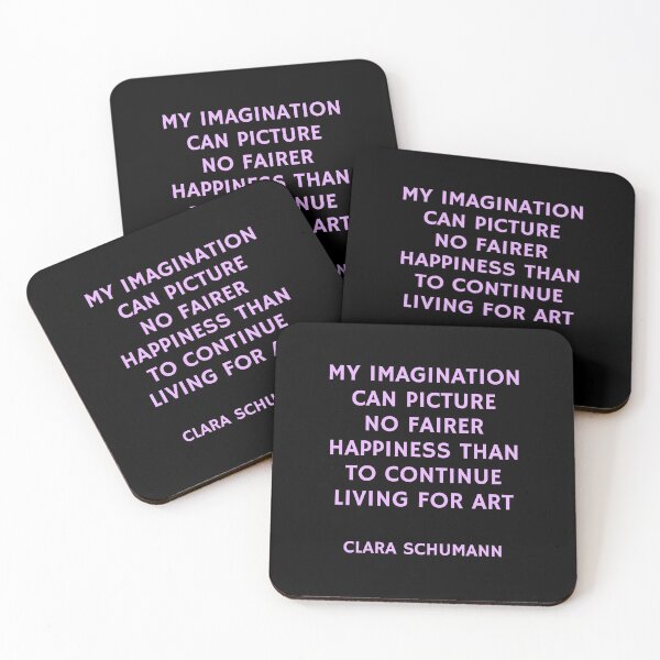 Item preview, Clara Schumann - composer quotes - living for art designed and sold by Inspirationmotivation.
