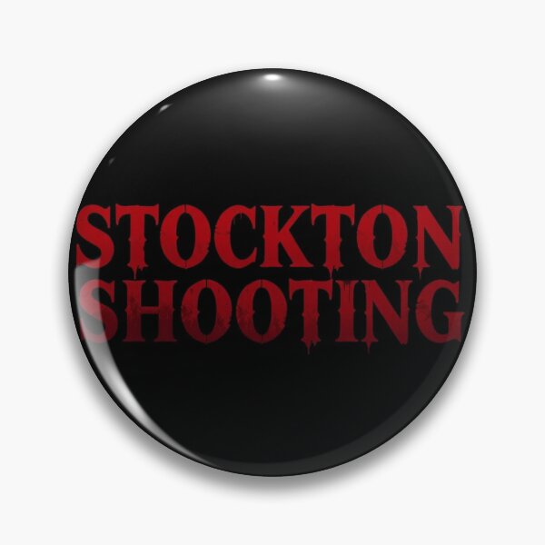 Artikelvorschau, Stockton-Schießerei – Rote Gothic-Horror-Typografie entworfen und verkauft von PixelQalam.