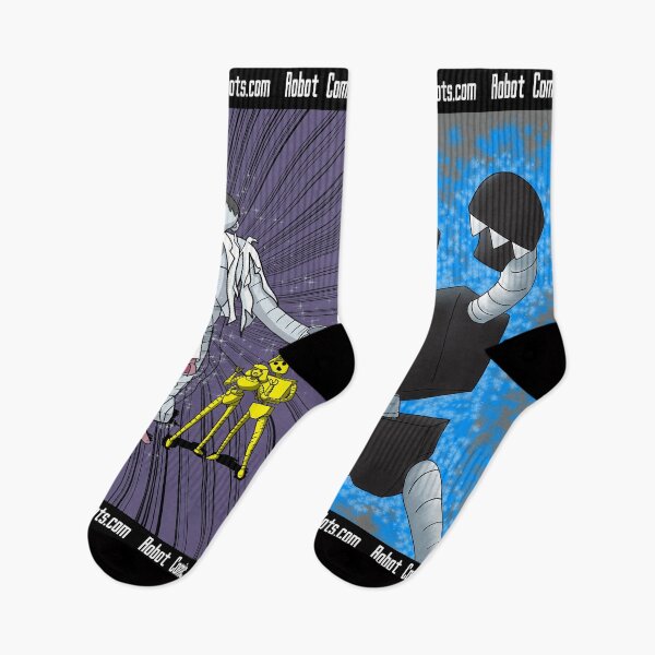Item preview, Love Bots Socks V1 designed and sold by ArtOfLoveBots.