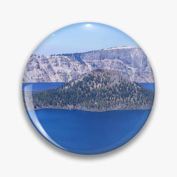 Item preview, Wizard Island at Crater Lake – Majestic Oregon Landscape Photography designed and sold by tracerammo1.