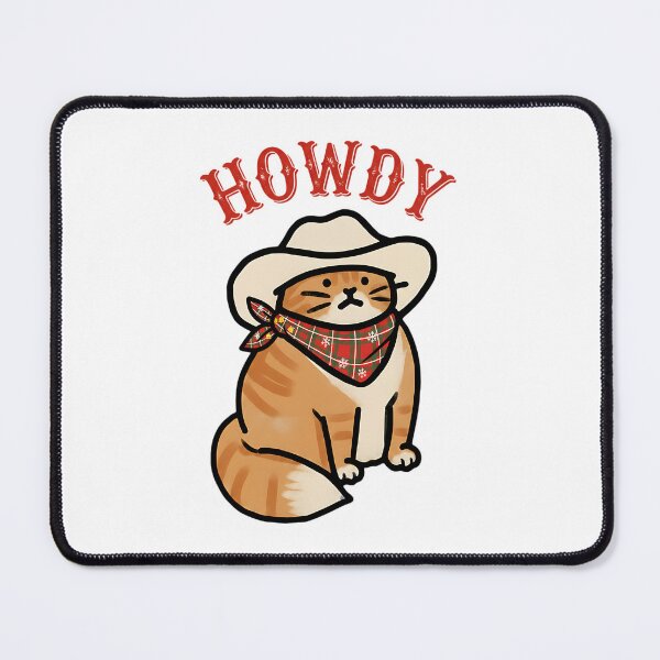 Item preview, Howdy Cat Cowboy Hat Bandana Funny Western Kitten Sheriff Meowdy Texas Gift designed and sold by Pawrizzma POD.