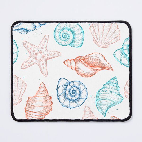 Item preview, Nautical Summer Seashells, Seashells Watercolor designed and sold by newburyboutique.