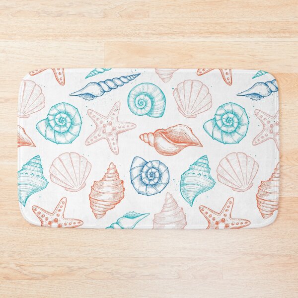 Item preview, Nautical Summer Seashells, Seashells Watercolor designed and sold by newburyboutique.