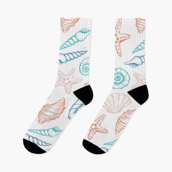 Item preview, Nautical Summer Seashells, Seashells Watercolor designed and sold by newburyboutique.