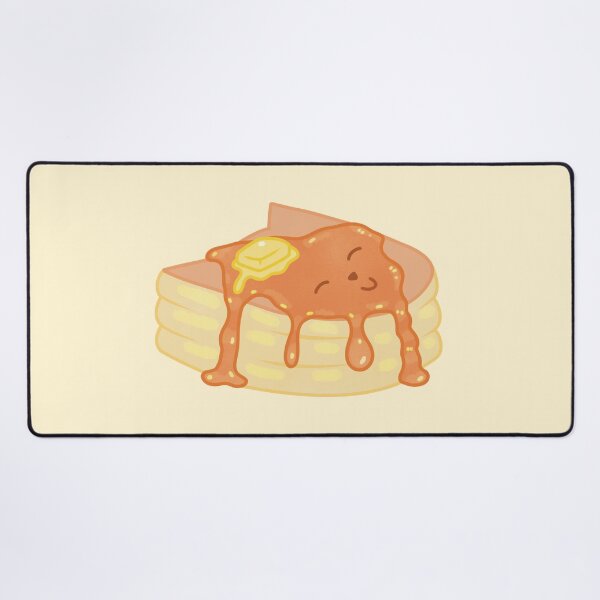 Item preview, kawaii cat pancakes with syrup and butter designed and sold by winterpumpkin.