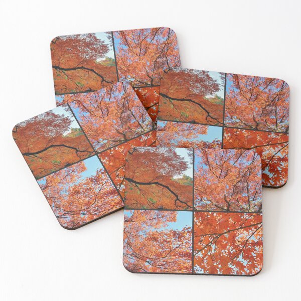 Item preview, Japanese Garden collage - red autumn leaves -  fall foliage  designed and sold by TalBright.