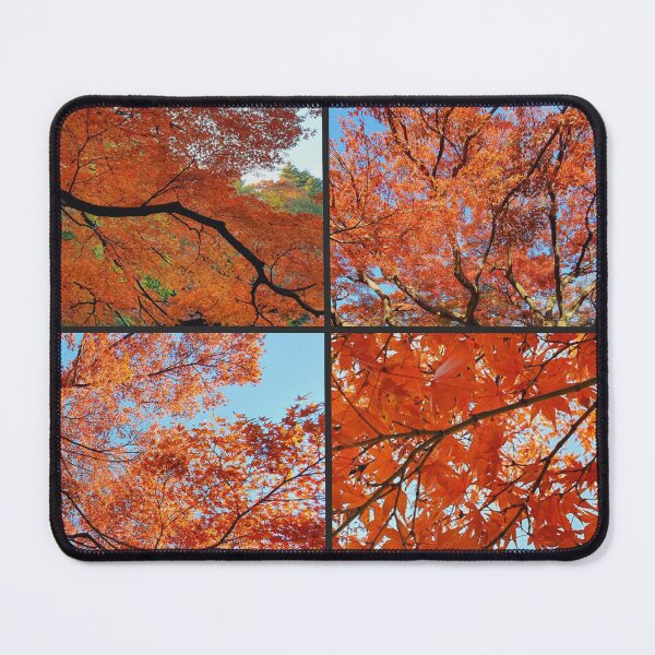 Item preview, Japanese Garden collage - red autumn leaves - fall foliage designed and sold by TalBright.