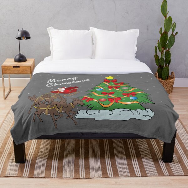 Item preview, Santa Sleigh and Christmas Tree Scene designed and sold by DesignOnTshirt.