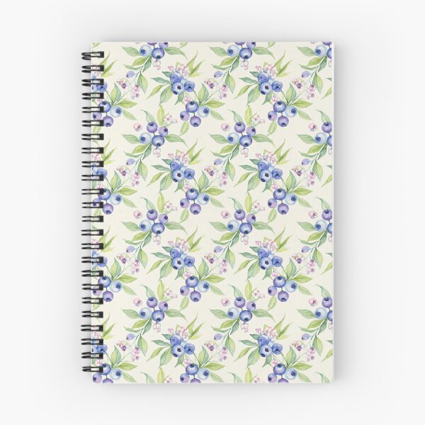 Item preview, Watercolor Blueberry Fruit and Blueberry Flowers  designed and sold by silviaol.