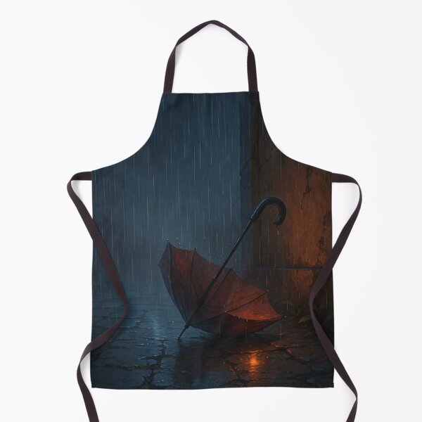 Item preview, Lonely Umbrella in the Rain – Moody Anime Art designed and sold by Soft rot studio.