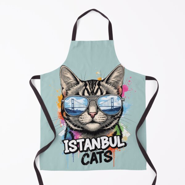 Item preview, Istanbul Cats – Cool Cat With Sunglasses and Bosphorus Bridge Art designed and sold by Ascend777.