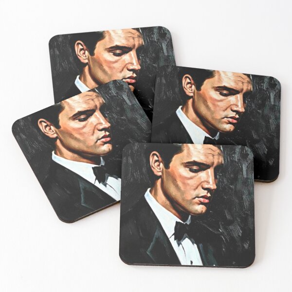 Item preview, Elvis Presley - A Tuxedo Affair Painted Portrait designed and sold by Art's Diner.