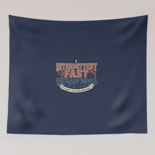 Item preview, I Intermittent Fast Between Meals – Funny Diet Shirt designed and sold by shmupod.