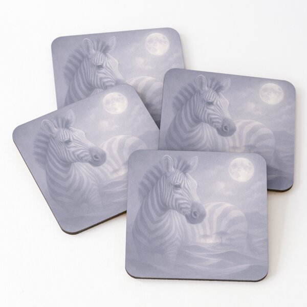 Item preview, Zebra of the Lunar Sands – Moonlit Desert Spirit | GeoWild Designs designed and sold by GeoWild Designs.