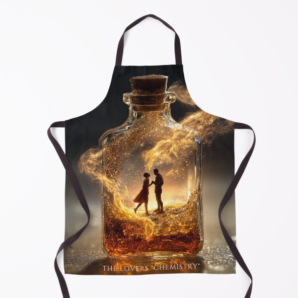 Item preview, The Lovers – “Chemistry” | Romantic Potion Bottle Fantasy Art designed and sold by VisionaryVeils.