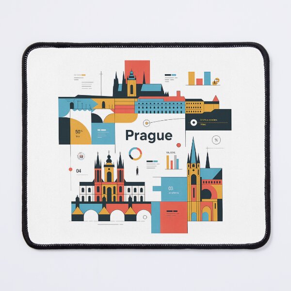 Item preview, Prague Minimal Contemporary Art – Modern Czech Republic Travel Design designed and sold by OzzFrequency.