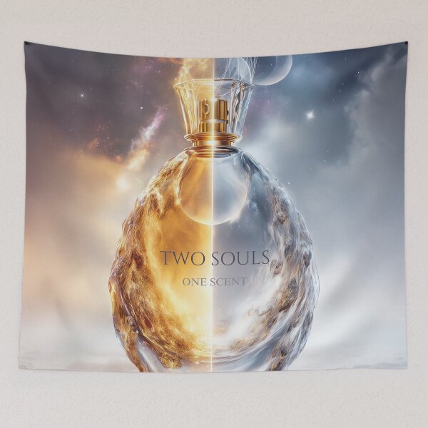 Item preview, “Two Souls – One Scent” | Surreal Perfume Bottle Concept Art designed and sold by VisionaryVeils.