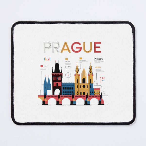Item preview, Prague Minimal Contemporary Art – Modern Czech Republic Travel Design designed and sold by OzzFrequency.