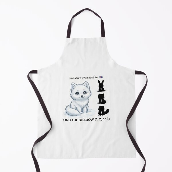 Item preview, Arctic Fox Shadow Match Game | Educational Winter Animal Art designed and sold by MiracleDroplet.