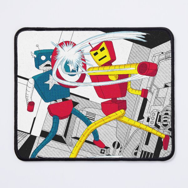 Item preview, Iron Bot vs Captain Starbot designed and sold by ArtOfLoveBots.