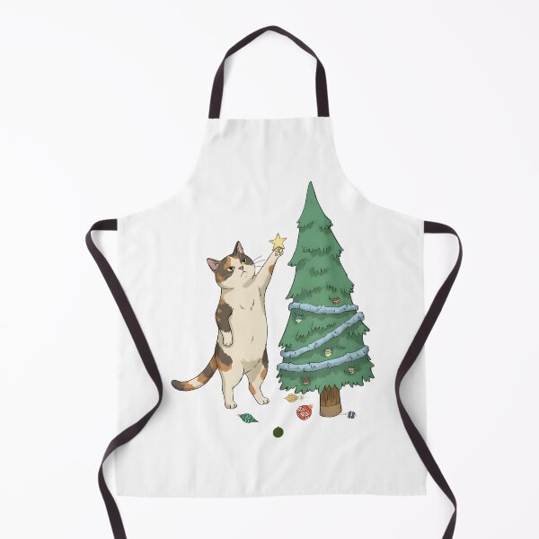 Item preview, A calico cat decorating a Christmas tree,Christmas Calico Cat Oversized T-Shirt designed and sold by PrintMod.