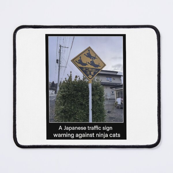 Item preview, Warning: Cats Ahead designed and sold by Saint Arts Studio.